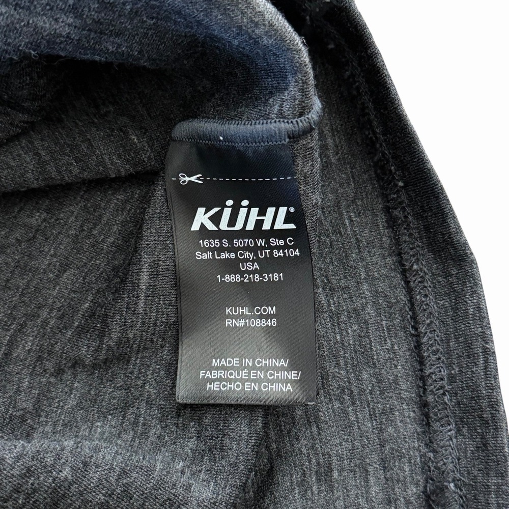 KÜHL Men's Invigoratr Merino Crew Long Sleeve Shirt XXLARGE Black Merino Wool - Picture 4 of 8
